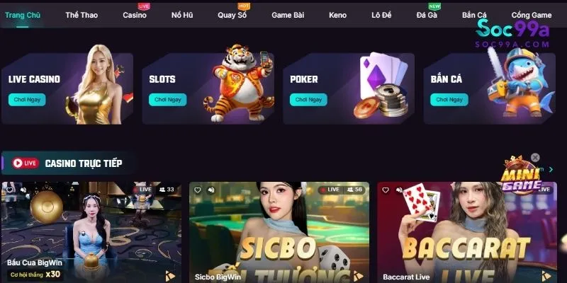 đăng ký và đăng nhập Soc99