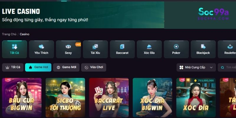 Nhà cái uy tín Soc99